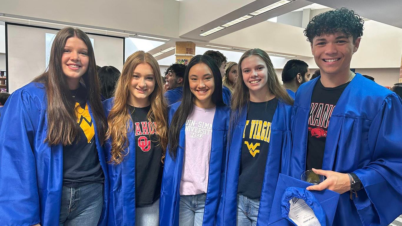 Graduation Parade at Creek Valley MS